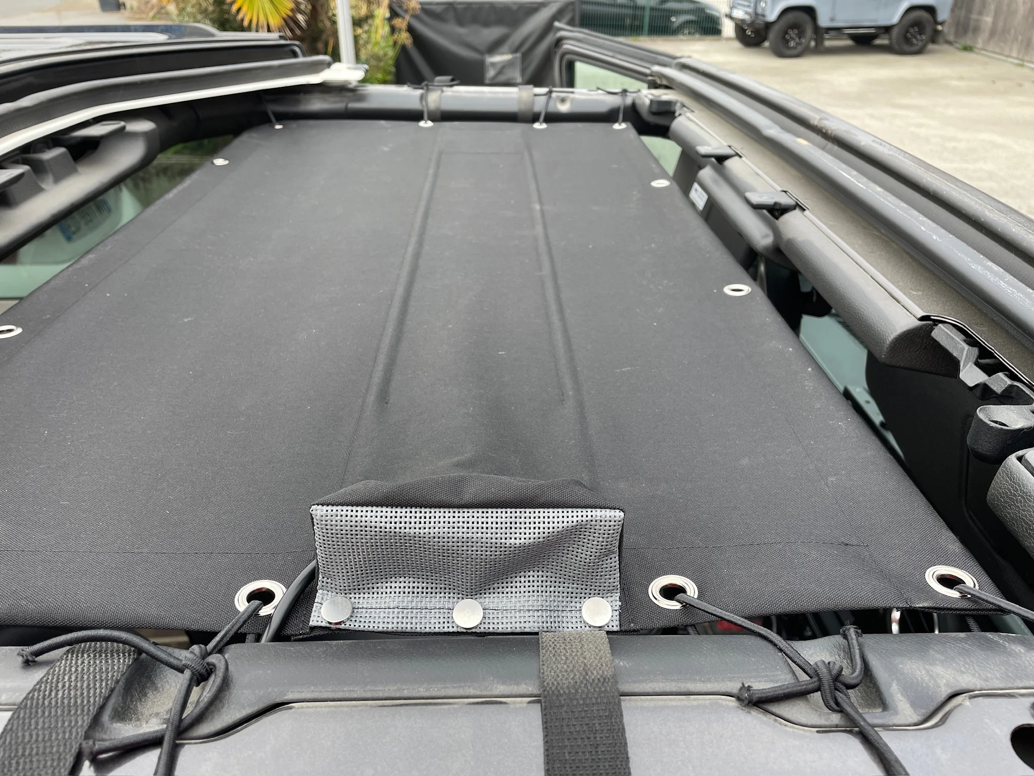 LYT Shade prototype installed on Jeep